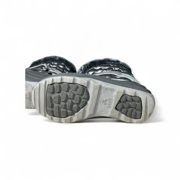 Kamik Gray Penny 3 Quilted Winter Boots with Faux Fur - Picture 6 of 6